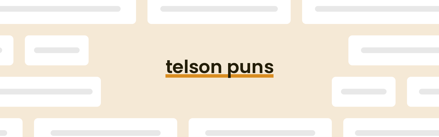 telson puns - best telson puns for 2024 puns